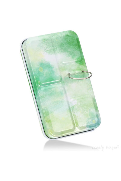Choice 14Wells Green Empty Watercolor Palette, Metal Watercolor Tin with 14 H...