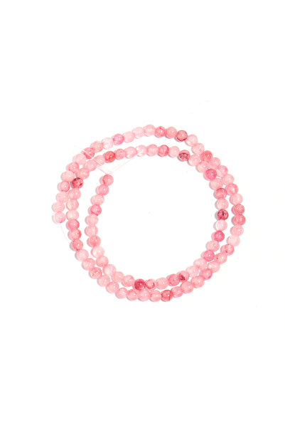 Choice4 4mm 1 Strand Natural Persian Jade Stone Beads Pink Color Loose Spacer...