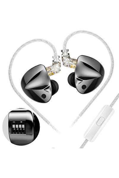 Choice D-Fi Tuning MIC KZ D-Fi Earphones HIFI Bass Earbuds Monitor 4-Level Tu...