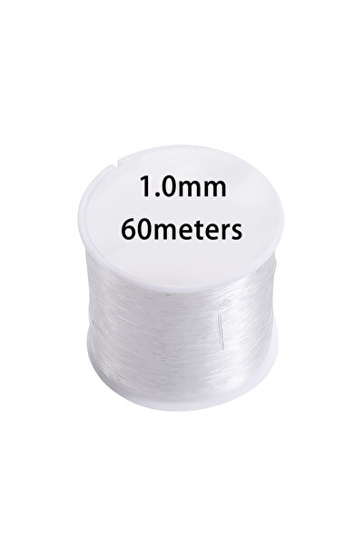 Choice 1.0mm-60M Clear 0.4-1.0mm Elastic Cord Beading Thread Stretch String F...