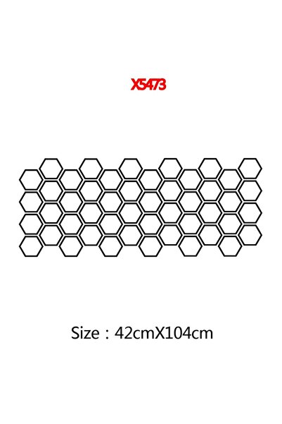 Choice X5473 L 42cmX104cm Cool Honeycomb Vinyl Decal For Car Body Decor Tunni...