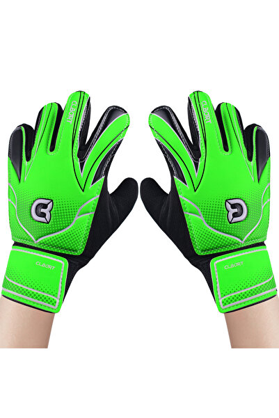 Choice 6 Green1 1 pair Non-Slip Soccer Goalie Gloves with Double Wrist Protec...