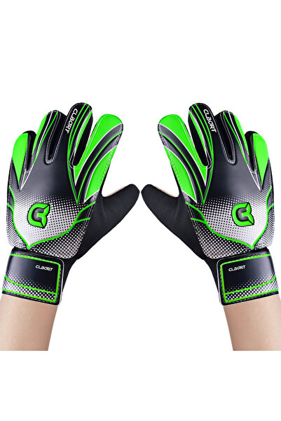 Choice 4 Green2 1 pair Non-Slip Soccer Goalie Gloves with Double Wrist Protec...