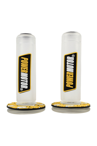 Choice8 yellow B Motorcycle Motorbike 24 22mm Handle Grips Universal Handleba...