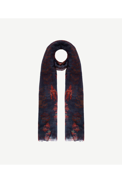 Yargıcı Ethnic Patterned Wool Shawl