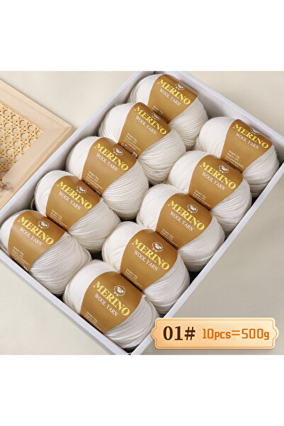 Choice 01 White 500g of High-Quality 212 Medium-Fine Alpaca Wool Yarn, Suitab...
