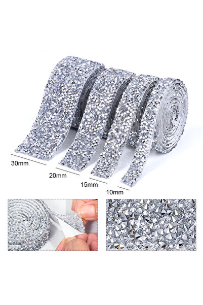 Choice5 5Yard 15mm Crystal clear 10/15/20/30mm Self Adhesive Resin Rhinestone...