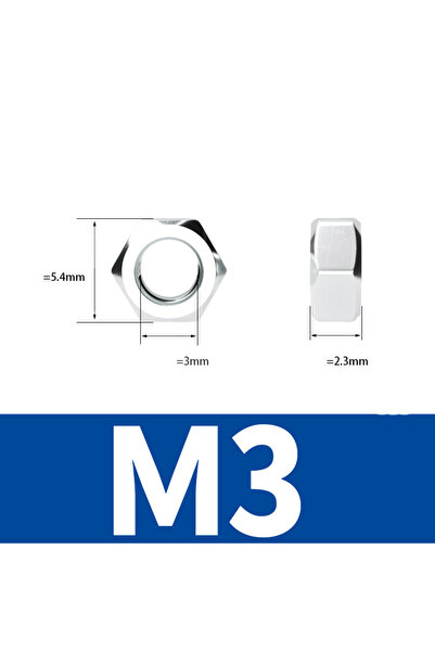 Choice M3-100pcs 100pcs/lot Metric thread DIN934 M2 M2.5 M3 M3.5 M4 M5 M6 Ste...