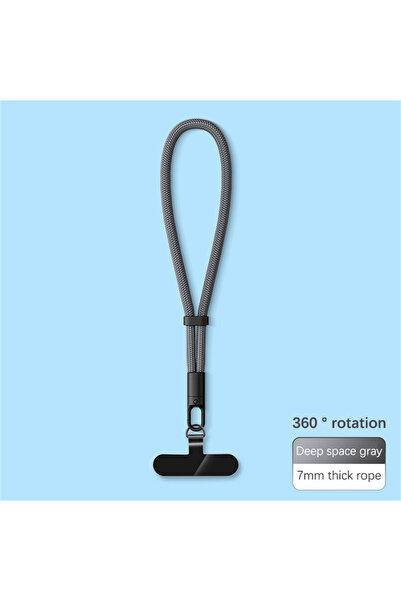 Choice1 Grey Anti-drop Mobile Phone Lanyard Universal Adjustable Short Wrist ...