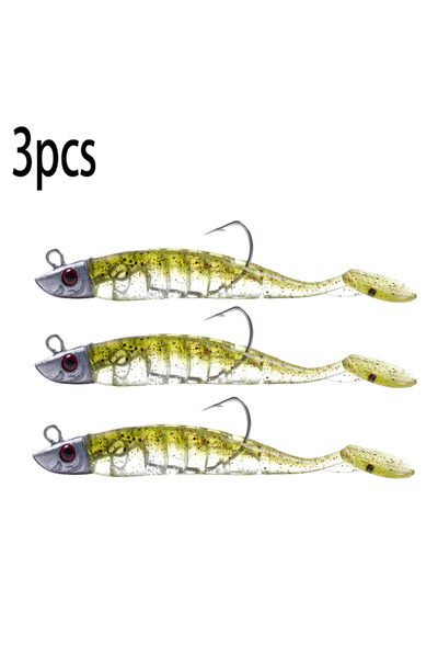 Choice 9cm-15g 002-3PCS HENGJIA Jigging Head Soft Silicone Bait Wobblers 9cm1...
