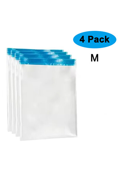 Choice 4Pack M Travel Compression Bags, Roll Up Travel Space Saver Bags for L...