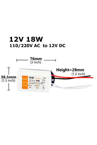 Choice 12V 18W 12V LED Driver AC 110V 220V to DC 12V Power Supply 18W 28W 48W...