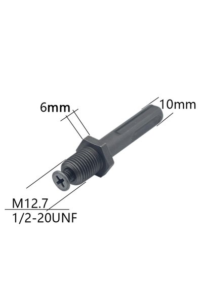 Choice4 12.7mm SDS Plus 1/2"-20UNF / 3/8''-24UNF Thread Quick Change Adapter ...