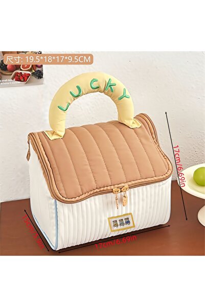 Choice1 B Cartoon pattern cute hut handbag girls large capacity cosmetic orga...