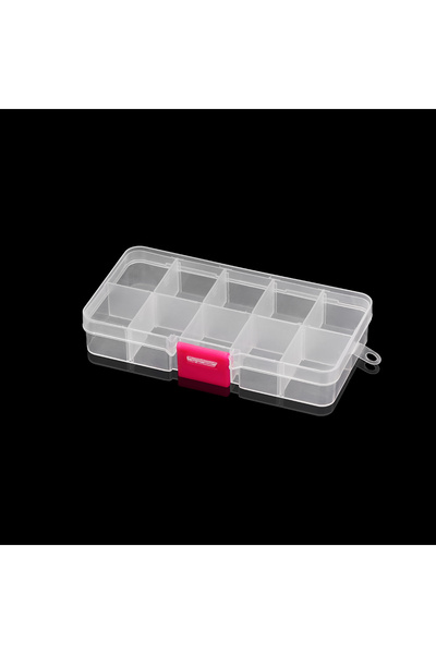 Choice White-Pink Plastic Rectangle Slot Adjustable Jewelry Necklace Transpar...