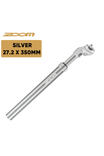 Choice Silver 27.2mm ZOOM Bike Suspension Seatpost 27.2/31.6/28.6/30.4/30.8/3...