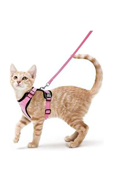 Choice XS（old） Pink Cat Harness and Leash for Walking, Escape Proof Soft Adju...