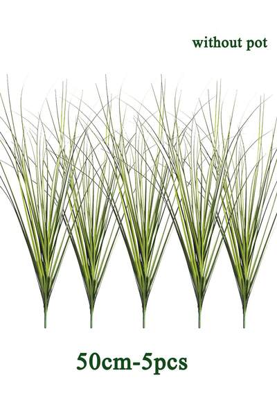 Choice 50cm 5pcs Artificial Reed Grass Large Fake Onion Grass Plants Tropical...
