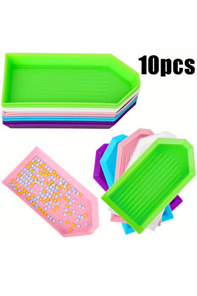 Choice5 Multicolor 10PC 10pcs Diamond Painting Trays, Diamond Art Beads Sorti...