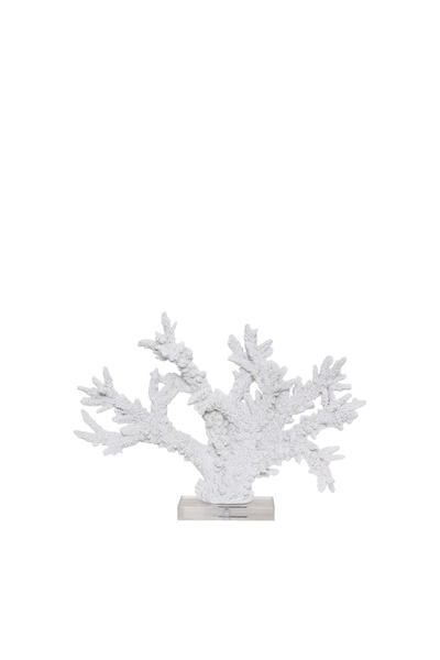 Yargıcı Mercan Formlu Akrilik Tabanlı Poliresin Obje(10x38x26 Cm)