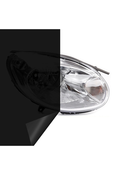 choice2 40cmx60cm Deep black 40cm Car Headlight Taillight Smoke Black PVC Fil...
