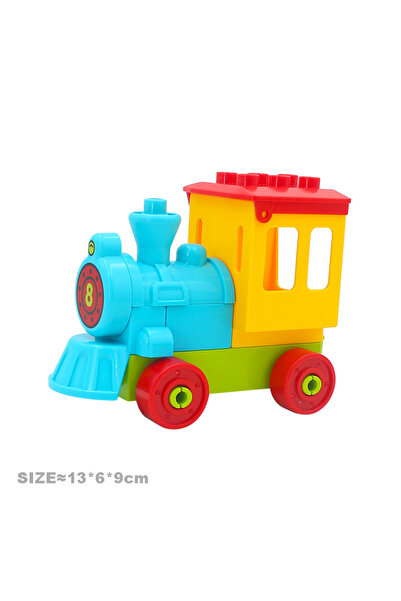 Choice22 Cartoon locomotive Car Model Children Assemble Toys Big Building Blo...