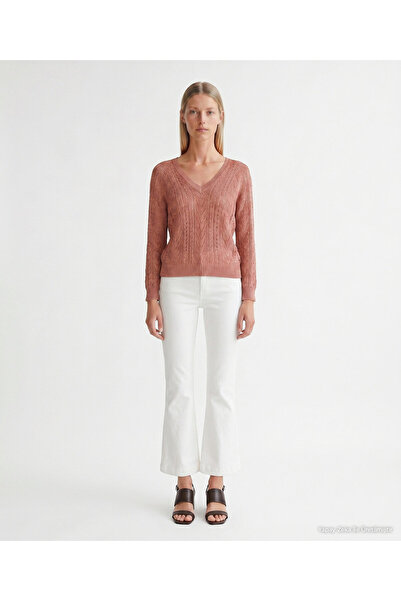 Yargıcı Regular V-Neck Long Sleeve Sweater