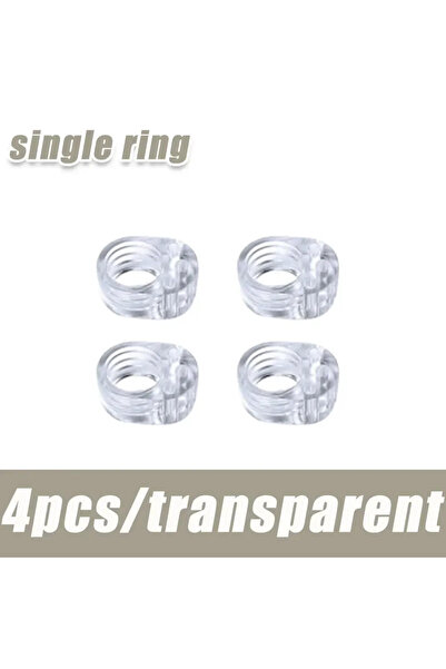 choice2 4pc-Single ring Door Stop Doorstop Baby Safety Supplies Transparent S...