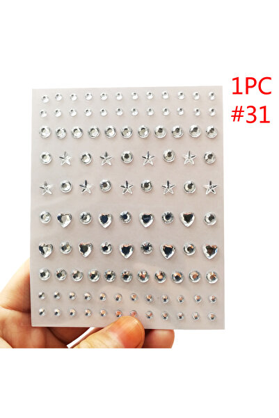 Choice5 1pcs color31 3D Eyes Face Makeup Temporary Tattoo Self Adhesive Beaut...