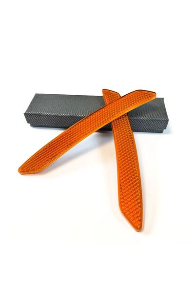Choice Orange 2pcs Car Reflective Sticker Car Door Stickers Decal Warning Ref...