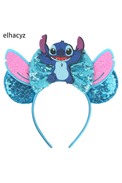Choice10 TDMQ009-16 HEROCROSS Cute Stitch Headbands For Girls Sequins Bow Hai...
