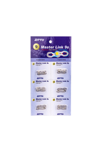 ZTTO 9s silver-6 pairs 6 Pairs Bicycle Chain Master Link 6/7/8/9/10/11/12 Spe...