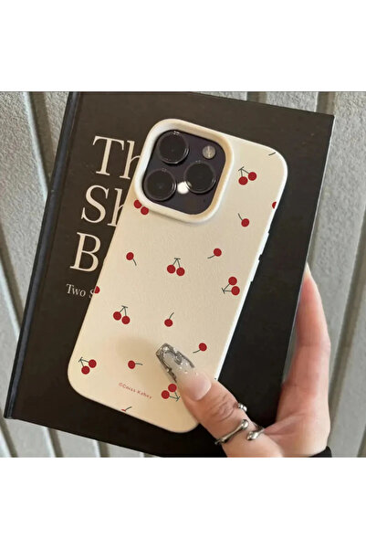 Choice Antique White For iPhone 11 Cute Cartoon Cherry Lichee Pattern Silicon...