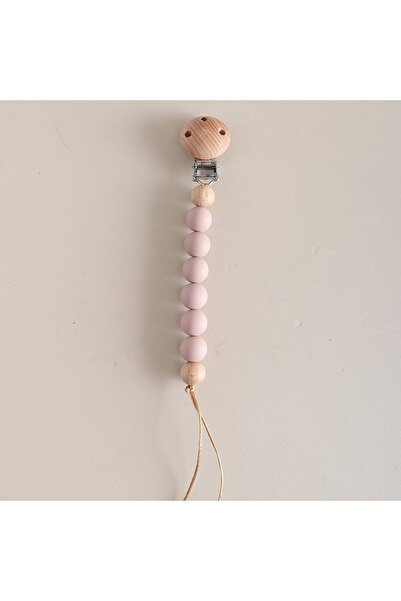 Choice12 moonpie pale pink Pacifier Chain Beaded Pacifier Clip Anti-Lost Soot...