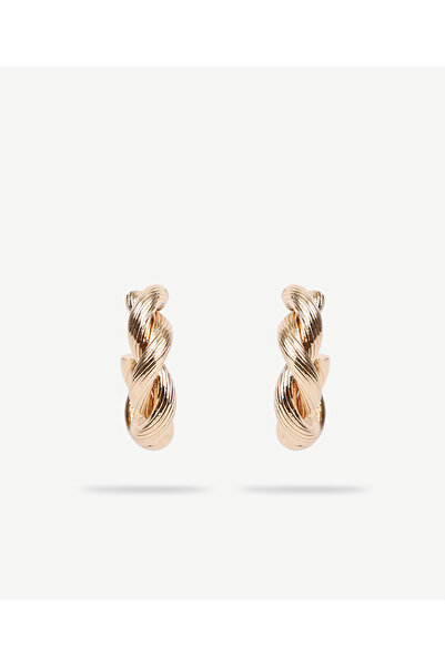 Yargıcı Twisted Form Hoop Earrings