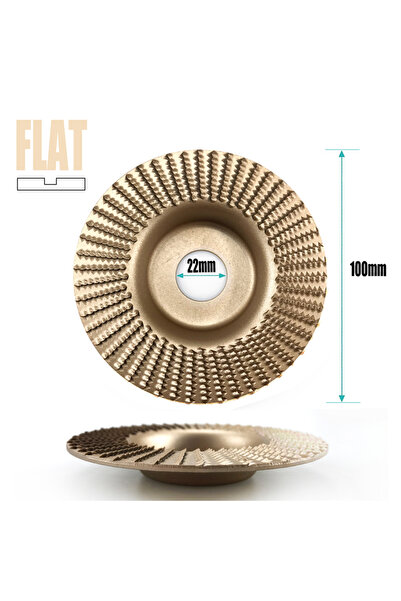 Choice1 22mm golden flat 100mm Plane Bevel Angle Grinding Wheel 16/22mm Apert...