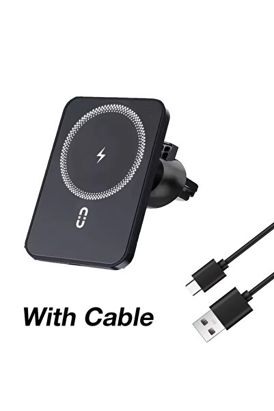 Choice6 VIKEFON Black With Cable Car Magnetic Wireless Charger Air Vent Stand...