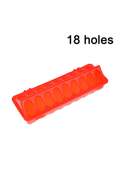 Choice 18 hole 1 Pc Double Row 12/18 Holes Poultry Ground Feeder Plastic Clam...