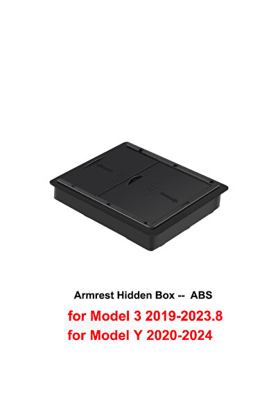 Choice7 1PCS Hidden Box Center Console Storage Box For Tesla Model 3 2023 Mod...
