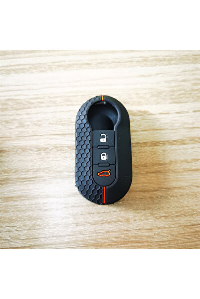 Choice Red line Silicone Car Flip Key Case Cover For Fiat Ducato 500 500L Pan...