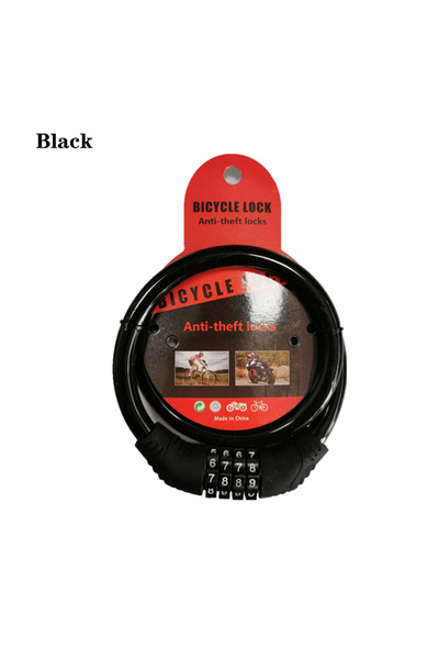 Choice4 black 4 Digit Combination Number Bike Lock Strong Heavy Duty Cycle Se...