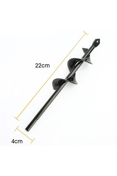 choice2 4x22cm Planter Auger Spiral Drill Bit Flower Planter Earth Planting H...