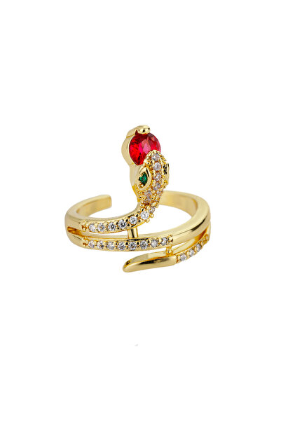 Choice 2 Stainless Steel Snake Rings For Women Men Gold Color Open Adjustable...