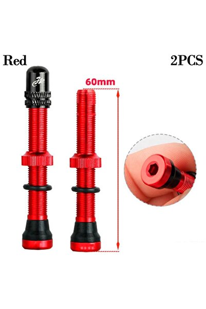 choice2 Red-60mm-2pcs 1/2pcs New 40/60mm Tubeless Rims MTB Road Bike Schrader...