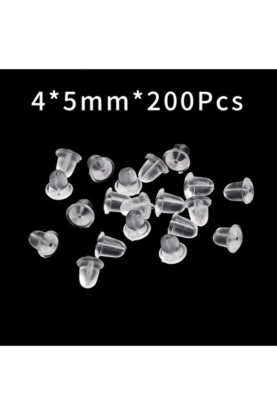 Choice 4x5mm 200 قطعة/الوحدة حلق الظهر سيليكون جولة سدادة الأذن قبعات محظورة ...