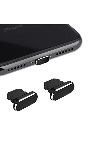 Choice Black 2PCS Metal Anti Dust Plug for IPhone 14 13 12 11 Pro Max XS 8 Pl...