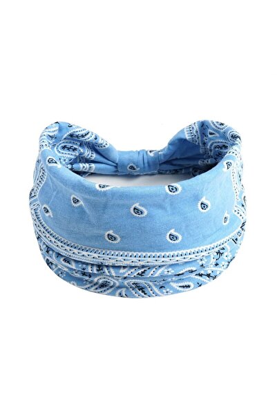 Choice Blue Bohemian Trendy Yoga Motion Hairpie Sweat-Absorbing Sweat Absorpt...
