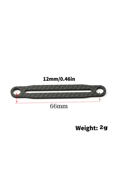Choice 66MM Carbon Fiber Front Rear Body Mount for Tamiya TT02 XV01 XV02 RC C...