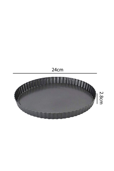 Choice 24cm 20-30cm Non-Stick Tart Quiche Flan Pan Molds Round Removable Loos...
