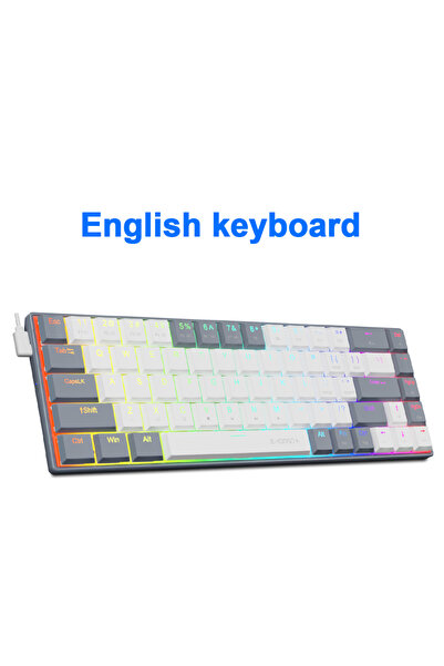 Choice Red Switch A68RGB-WG-EN E-YOOSO A68 RGB Mini Slim USB Wired Mechanical...